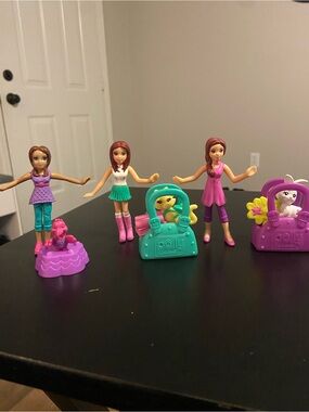 McDonald's Polly Pocket Figures with Pets